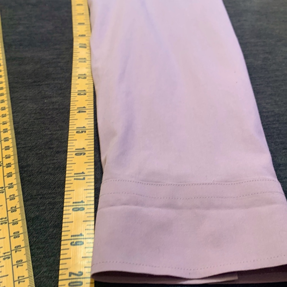 Talbots Lavender Button Down Large Collar Shirt S… - image 7